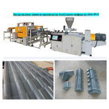 PVC Roofing Titles Extrusion Line / PVC Banboo Sheets Extrusion Machinery / Glazed Title Pruduction Line